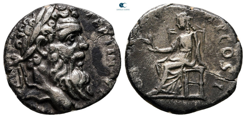 Pertinax AD 193-193. Rome
Denarius AR

17 mm, 2,69 g

[IMP CAES P HELV P]ER...