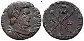 Decentius, as Caesar AD 350-353. Treveri. Follis Æ