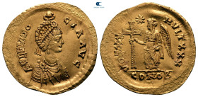 Aelia Eudocia. Augusta AD 423-460. Constantinople. Solidus AV