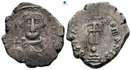 Constans II AD 641-668. Constantinople. Hexagram AR