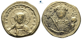 Constantine IX Monomachus AD 1042-1055. Constantinople. Tetarteron Nomisma AV