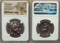 IONIA. Priene. Ca. 210-200 BC. AR tetradrachm (31mm, 16.81 gm, 11h). NGC Choice XF S 5/5 - 4/5, Fine Style. Posthumous issue in the name and types of ...