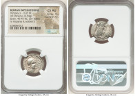 Cnaeus Pompeius Junior (46-45 BC). AR denarius (20mm, 3.94 gm, 7h). NGC Choice AU 4/5 - 4/5. Uncertain mint in Spain (Corduba), summer 46 BC-spring 45...