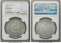 Kuang-hsü Dollar ND (1908) XF Details (Cleaned) NGC, Tientsin mint, KM-Y14, L&M-11. The devices of this specimen have maintained their fullness despit...