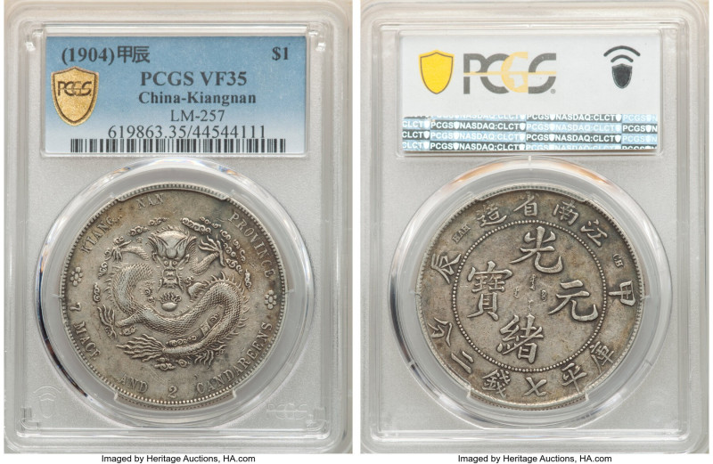 Kiangnan. Kuang-hsü Dollar CD 1904 VF35 PCGS, KM-Y145a.12, L&M-257. 

HID0980124...