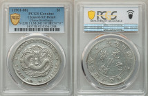 Szechuan. Kuang-hsü Dollar ND (1901-1908) XF Details (Cleaned) PCGS, KM-Y238.1, L&M-345. Narrow face, Ku connected, inverted "A" for "V" variety. Dres...