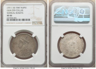 Tibet. Theocracy Rupee ND (1911-1933) XF45 NGC, KM-Y3.2, L&M-359. Vertical rosette, with collar variety. 

HID09801242017

© 2022 Heritage Auctions | ...