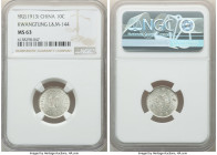 3-Piece Lot of Certified Assorted Issues NGC, 1) Kwangtung. Republic 10 Cents Year 2 (1913) - MS63, L&M-144 2) Kwangtung. Republic 20 Cents Year 10 (1...