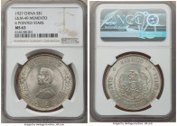 Republic Sun Yat-sen "Memento" Dollar ND (1927) MS63 NGC, KM-Y318a.1, L&M-49. Six pointed stars variety. Laden with luster, this choice representative...