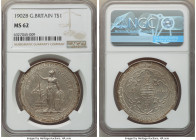 Edward VII Trade Dollar 1902-B MS62 NGC, Bombay mint, KM-T5, Prid-13. This lovely Trade Dollar presents a sharp lustrous design with a hazel-toned rim...