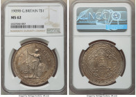 Edward VII Trade Dollar 1909-B MS62 NGC, Bombay mint, KM-T5. A charming coin radiating amber tones. 

HID09801242017

© 2022 Heritage Auctions | All R...
