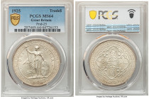 George V Trade Dollar 1925 MS64 PCGS, London mint, KM-T5, Prid-25. Satin brilliant surfaces occupy this crisp gem. 

HID09801242017

© 2022 Heritage A...