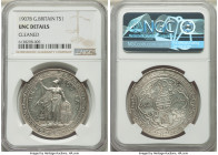 Edward VII Pair of Certified Trade Dollars NGC, 1) Trade Dollar 1907-B - UNC Details (Cleaned) 2) Trade Dollar 1908-B - AU Details (Cleaned) Both sele...