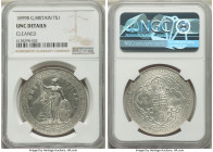 Victoria Pair of Certified Trade Dollars 1899-B NGC, 1) Trade Dollar, AU Details (Harshly Cleaned) 2) Trade Dollar, UNC Details (Cleaned) Two steely r...