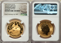 Elizabeth II gold Proof "Mayflower 400th Anniversary" 100 Pounds (1 oz) 2020 PR70 Ultra Cameo NGC, KM-Unl., S-Unl. Graded Presentation Mintage: 500. O...