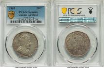 British Colony. Edward VII Pair of Certified 50 Cents 1905, 1) 50 Cents, AU Details (Cleaned) PCGS 2) 50 Cents, AU50 NGC KM15. Two survivors of this l...