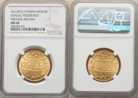 British India. Bengal Presidency gold Mohur AH 1202 Year 19 (1825-1830) MS64 NGC, Calcutta mint, KM114. Oblique milling. A near-Gem Mint State stunner...