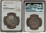 British Colony. Edward VII Dollar 1904-B MS61 NGC, Bombay mint, KM25. A stunning Mint State Dollar with amethyst luster and crisp reliefs. 

HID098012...