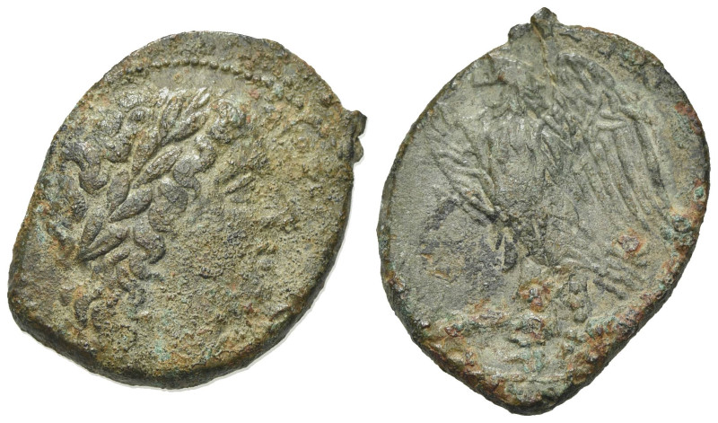 Sicily, Syracuse. Hiketas II (287-278 BC). Æ (24mm, 6.09g, 9h), c. 283-279. Laur...