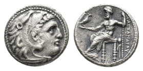 Kings of Macedon, Philip III Arrhidaios (323-317 BC). AR Drachm (16mm, 4.12g). Magnesia ad Maeandrum, in the name of Alexander III, c. 323-319 BC. Hea...