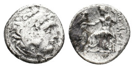 Kings of Macedon, Antigonos I Monophthalmos (320-301 BC). AR Drachm (17mm, 3.90g). In the name and types of Alexander III. Lampsakos, c. 310-301 BC. H...