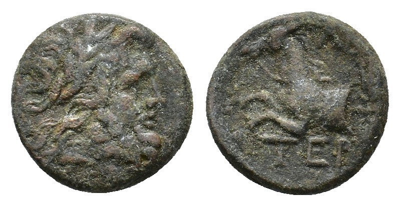 Pisidia, Termessos, 1st century BC. Æ (16mm, 4.33g). Laureate head of Zeus r. R/...