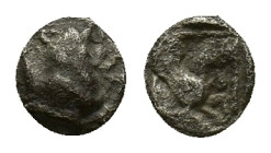 Cilicia (or Lycia?), Uncertain, c. 4th century BC. AR Obol (7mm, 0.71g). Forepart of bull l. R/ Forepart of Pegasos r. within dotted square. Unpublish...