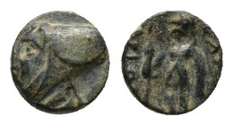 Kings of Cappadocia, Ariarathes IV Eusebes (c. 220-163 BC). Æ (10mm, 1.55g). Uncertain mint. Head l., wearing bashlyk. R/ Athena standing l., holding ...