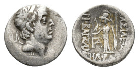 Kings of Cappadocia, Ariobarzanes I Philoromaios (95-63 BC). AR Drachm (16mm, 3.77g). Mint A (Eusebeia-Mazaka). Diademed head r. R/ Athena standing l....