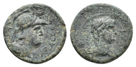 Nero (54-68). Pisidia, Sagalassus. Æ (21mm, 5.74g). Laureate head of Nero r. R/ Helmeted and draped bust of Lacedaemon r. RPC I 3526; SNG von Aulock 5...