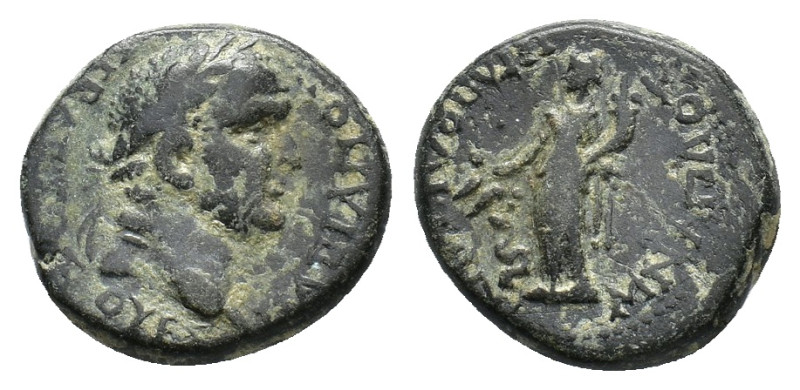 Vespasian (69-79). Phrygia, Hierapolis. Æ (19mm, 6.11g). M N Haplos, magistrate....