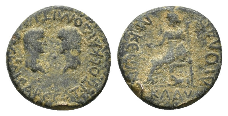 Titus and Domitian (Caesares, 69-81). Lycaonia, Laodicea Combusta. Æ (18.5mm, 5....