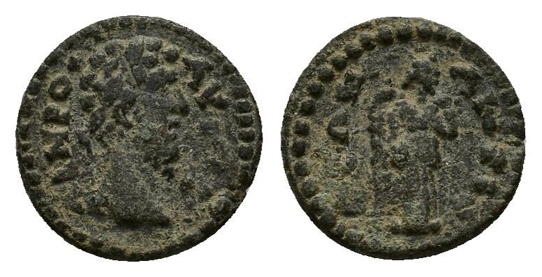 Marcus Aurelius (161-180). Caria, Antioch ad Maeandrum. Æ (16mm, 2.65g). Laureat...