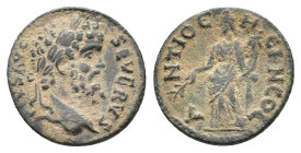 Septimius Severus (193-211). Pisidia, Antioch. Æ (21mm, 5.74g). Laureate head r. R/ Tyche standing l. holding branch and cornucopia. Cf. SNG BnF 1108-...