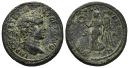 Geta (209-211). Pisidia, Antioch. Æ (25.45g). Laureate head r. R/ Nike alighting l., holding wreath and palm frond. SNG BnF 1165-6. Near VF