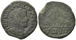 Philip I Æ (30,05mm, 20,57g). of Viminacium, Moesia Superior. Dated Year 7 = AD 245/6. IMP M IVL PHILIPPVS AVG, laureate, draped and cuirassed bust to...