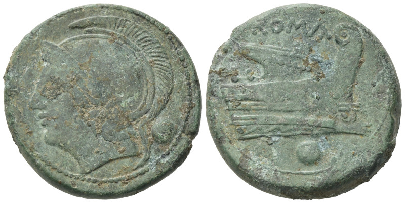Roman Republic, Anonymous 217-215 BC. Æ Uncia. Semilibral standard.(23,5mm, 10,6...