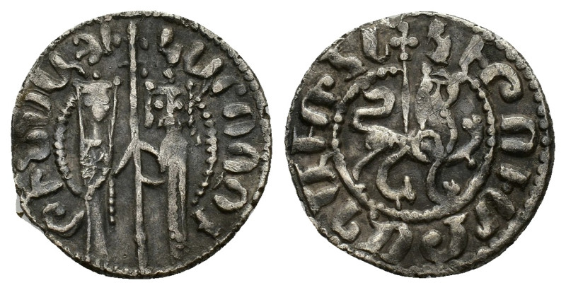 Cilician Armenia, Hetoum I and Zabel (1226-1270). AR Tram (20mm, 2.79g). Zabel a...