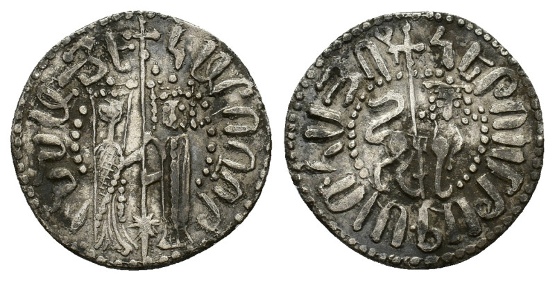 Cilician Armenia, Hetoum I and Zabel (1226-1270). AR Tram (20mm, 2.92g). Zabel a...