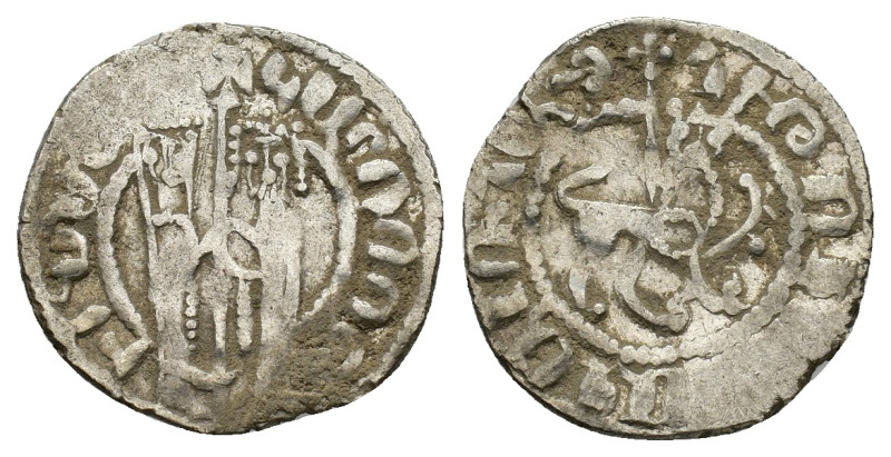 Cilician Armenia, Hetoum I and Zabel (1226-1270). AR Tram (20mm, 2.95g). Zabel a...