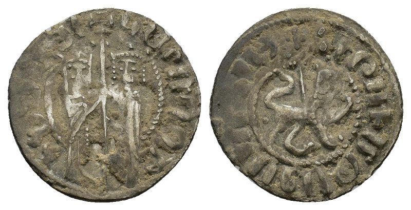 Cilician Armenia, Hetoum I and Zabel (1226-1270). AR Tram (21mm, 2.84g). Zabel a...