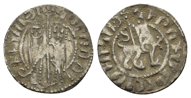 Cilician Armenia, Hetoum I and Zabel (1226-1270). AR Tram (20mm, 2.83g). Zabel a...