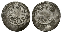 Cilician Armenia, Levon III (1301-1307). AR Takvorin (17mm, 2.20g). Levon on horseback riding r., head facing, holding sceptre and reins. R/ Lion adva...