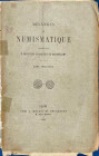 De Saulcy F. De Barthelemy A. Melanges de Numismatque. Tomo Troisieme . Paris 1882. Brossura ed. pp. Da 322 a 468, tavv. Da X a XVIII in b/n. Intonso....