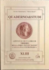 Melillo R. – Appunti su di un aureo di Tiberio della serie “Pontif Maxim” e sulla sua contromarca. Cassino, 2001. Quaderno di Studi XLIII – Gennaio/Fe...