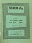 Glendining & Co. Catalogue of Part 1 of an extensive series of Ancient Coins in Gold, Silver & Bronze London 23 April 1970. Brossura ed. pp. 35, lotti...