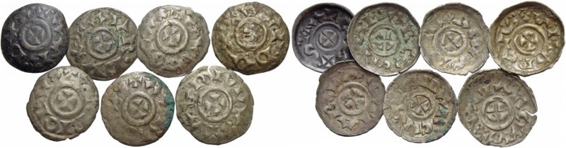 Orio Malipiero doge XL, 1178-1192. Lotto di sette monete. Denaro o piccolo scode...