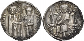 Pietro Ziani Doge XLII, 1205-1229. Grosso, AR 2,15 g. X •P•ZIANI – •S•M•VENETI Tipo solito. CNI 3. Paolucci 1.
 Spl