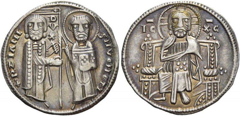 Pietro Ziani Doge XLII, 1205-1229. Grosso, AR 2,10 g. X •P•ZIANI – •S•M•VENETI T...