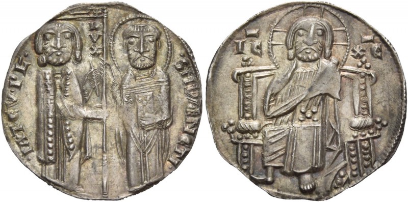 Jacopo Tiepolo doge XLIII, 1229-1249. Grosso, AR 2,15 g. •IA•TЄ•VPL’• – SMVЄNЄTI...